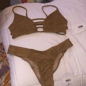 Montce swim suede bikini set